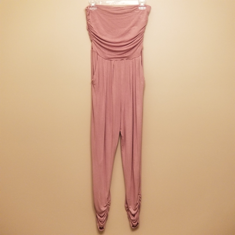 Tan Sleeveless Jumpsuit